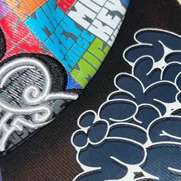 Mickey Mouse Baseball Hat Graffiti Hip Hop Disney Parks 3D Embroidered Crown Cap - Picture 3 of 9